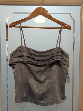 Guess Blue Floral Spaghetti Strap Cami